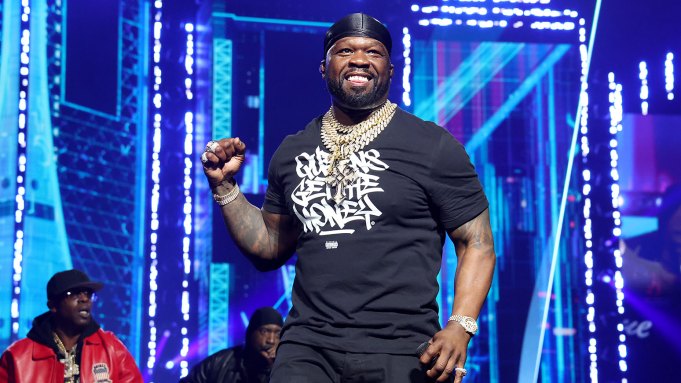 50 Cent performs onstage during Nicki Minaj Presents: Pink Friday 2 World Tour at Madison Square Garden on March 30, 2024 in New York City. (Photo by Kevin Mazur/Getty Images for Live Nation)